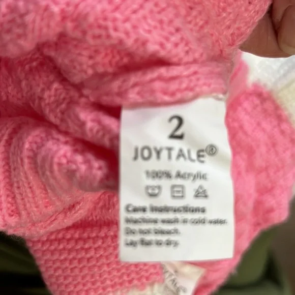 NWT Dog Cat pet outfit Sweater Dress Cable Knitwear Size 2 - Picture 7 of 8